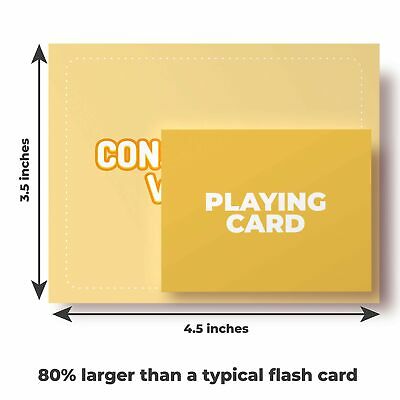 Noun Flash Cards by CreateFun - 50 Vocabulary Builder Cards - For Toddlers, Preschool, Adults, Teachers, Speech Therapy & ESL Teaching Materials