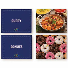 Food Flash Cards by CreateFun | 50 Vocabulary Picture Cards | for Parents, Teachers, Speech Therapy & ESL Teaching Materials